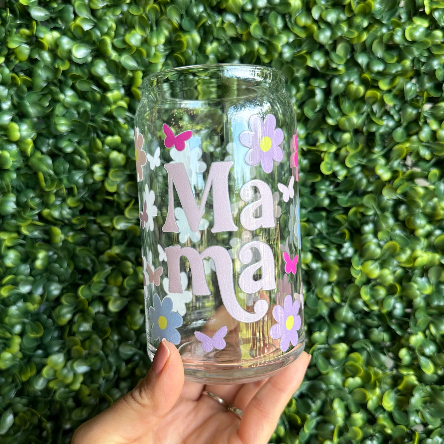Mama 16oz Glass Cup