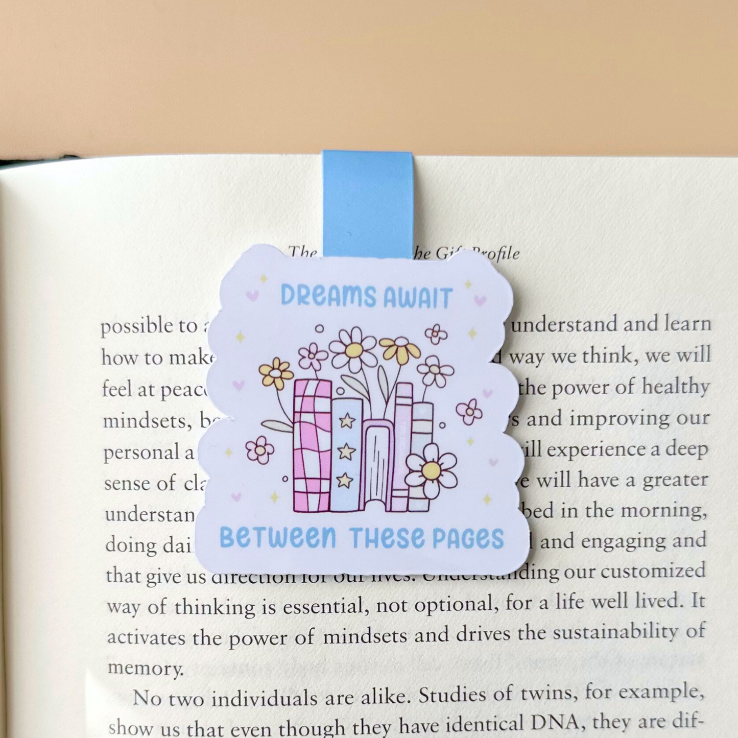 Dreams Await Floral Edition Magnetic Bookmark