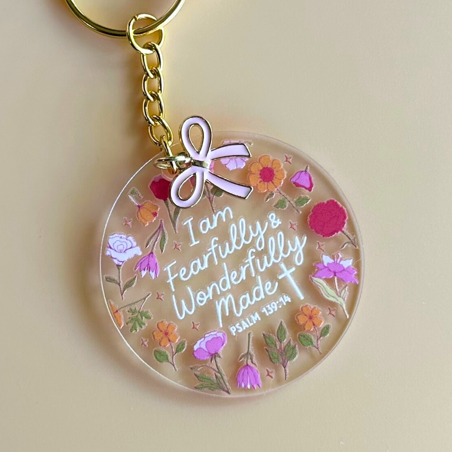 I am Fearfully & Wonderfully Made Keychain