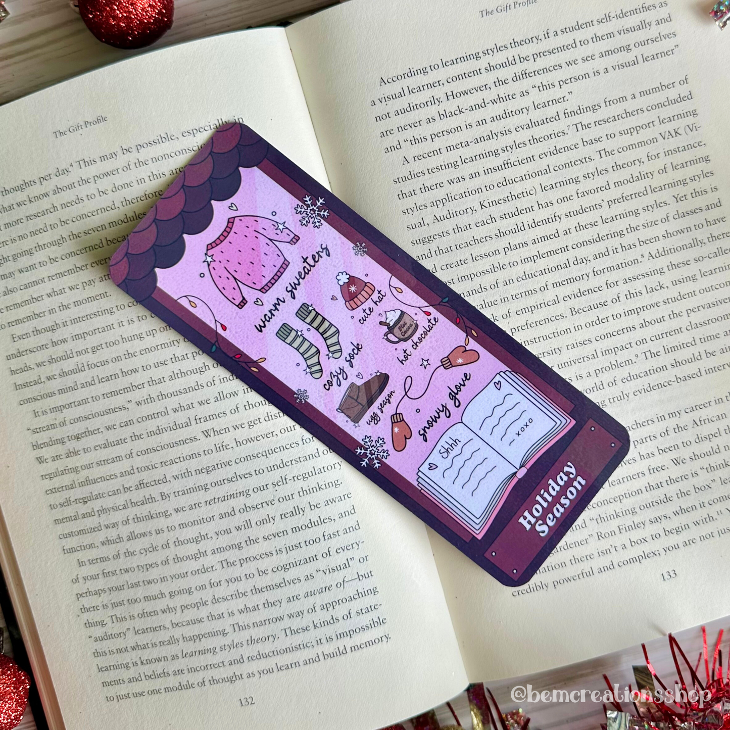 Holiday Season Bookmark