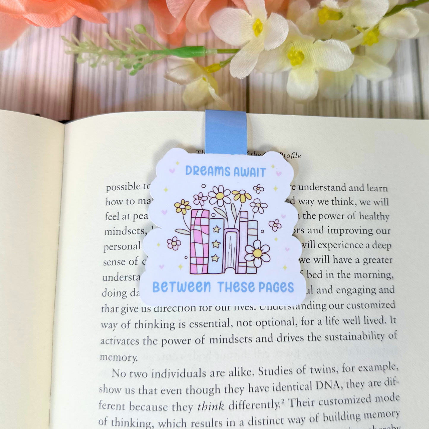Dreams Await Floral Edition Magnetic Bookmark