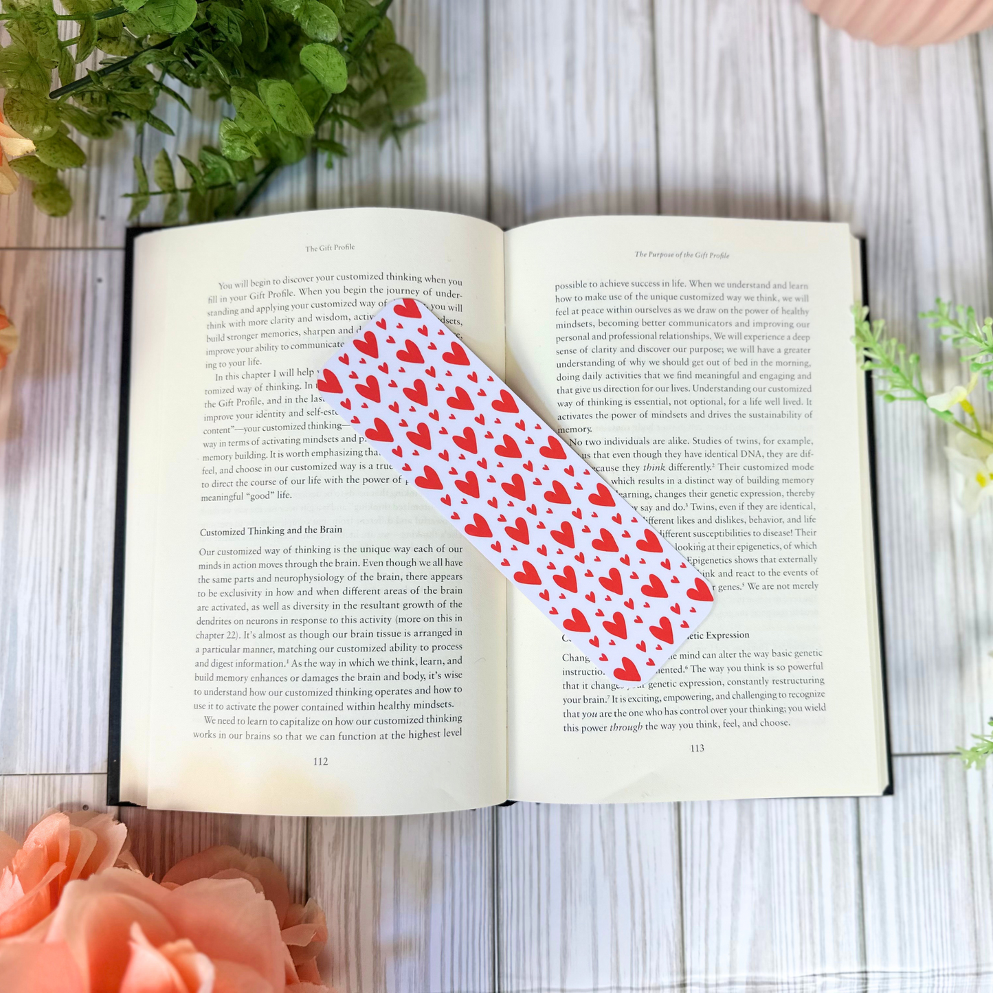 Red Hearts Bookmark