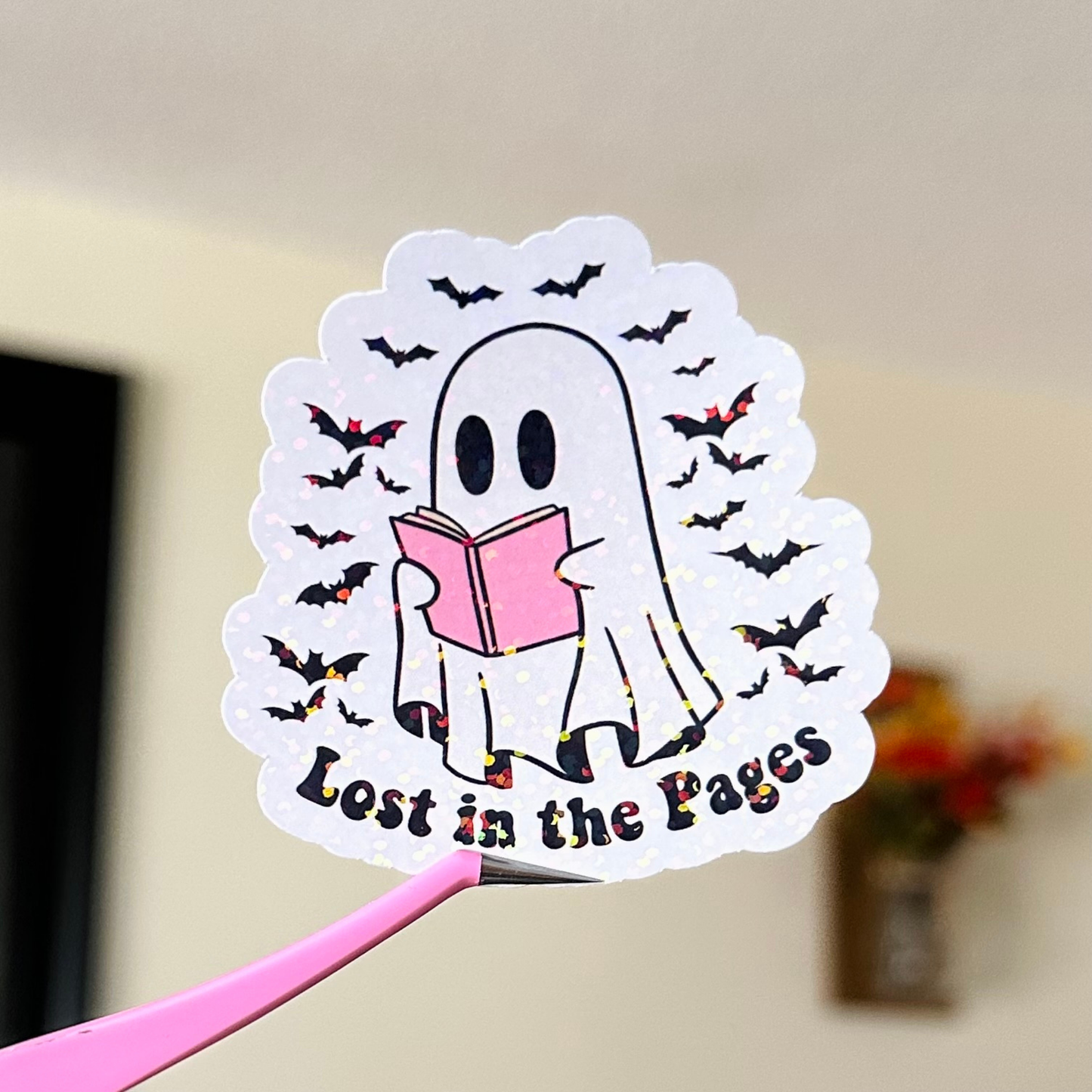 Ghostie Lost in the Pages Sticker
