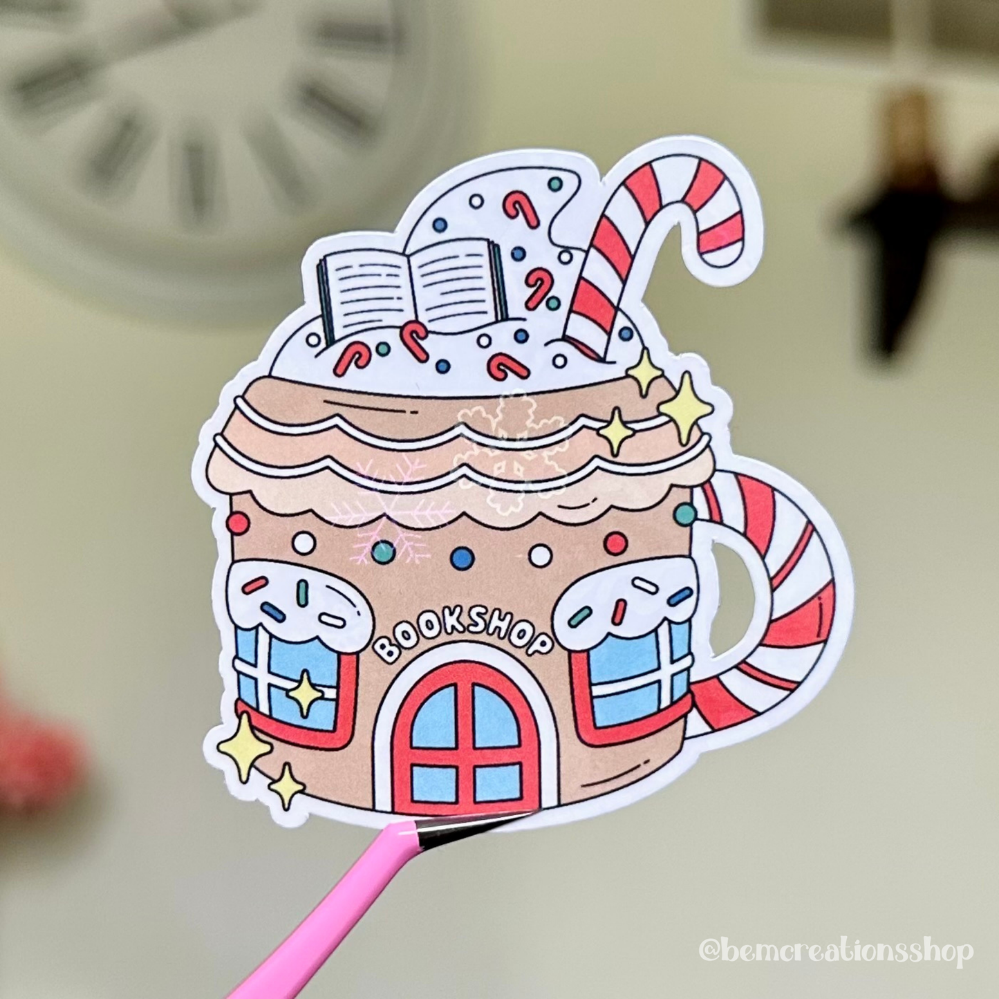 Bookstore Mug Sticker