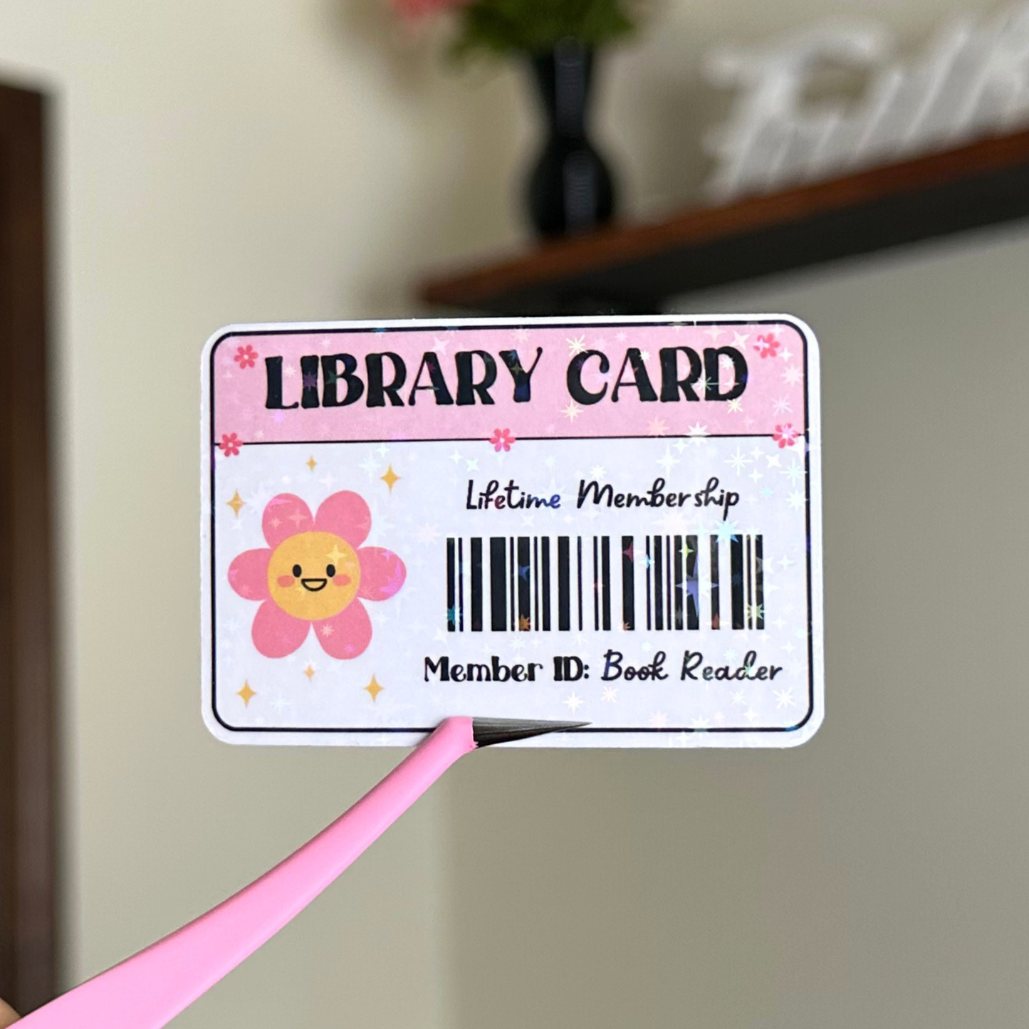 Library Card Sticker