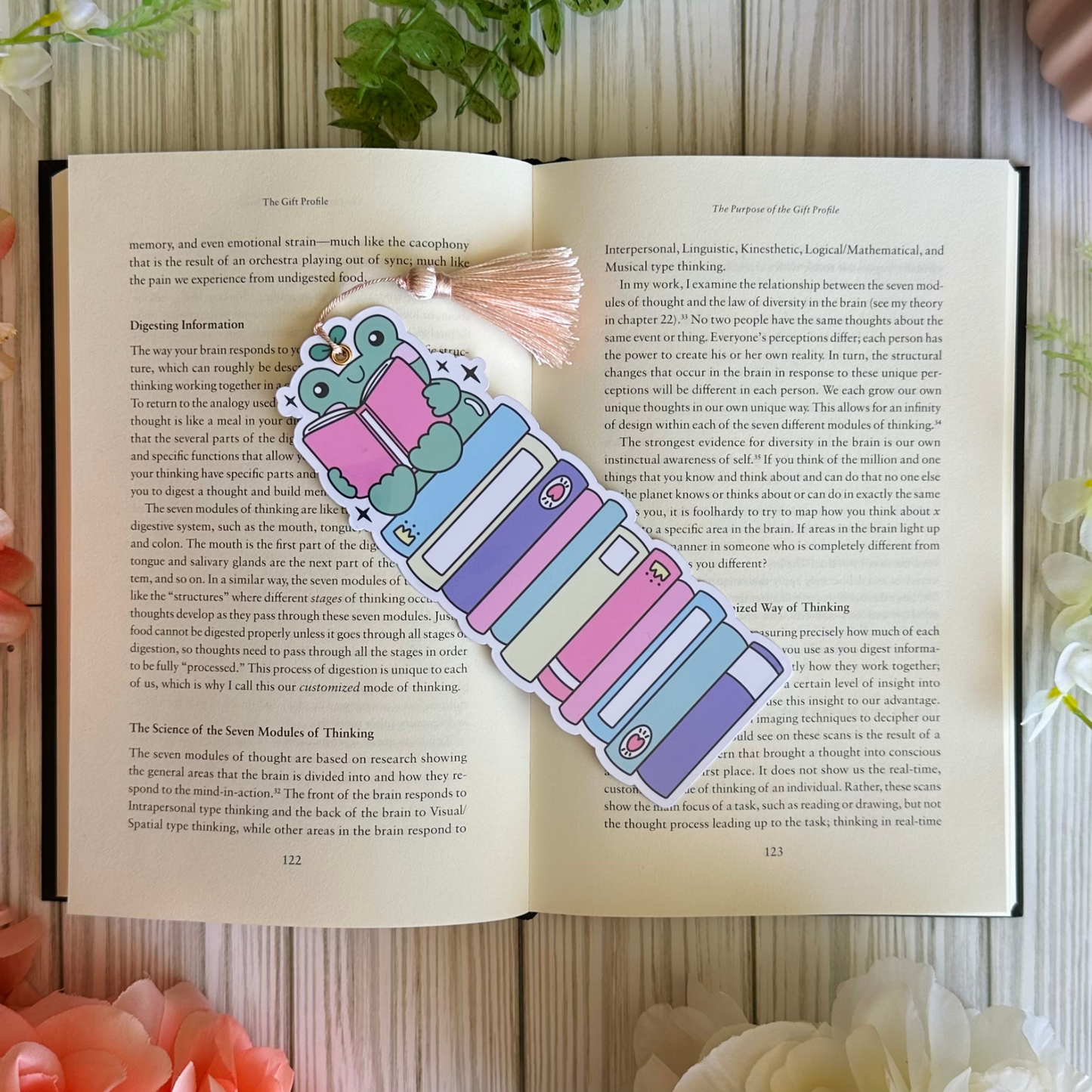 Bookworm Frog Bookmark