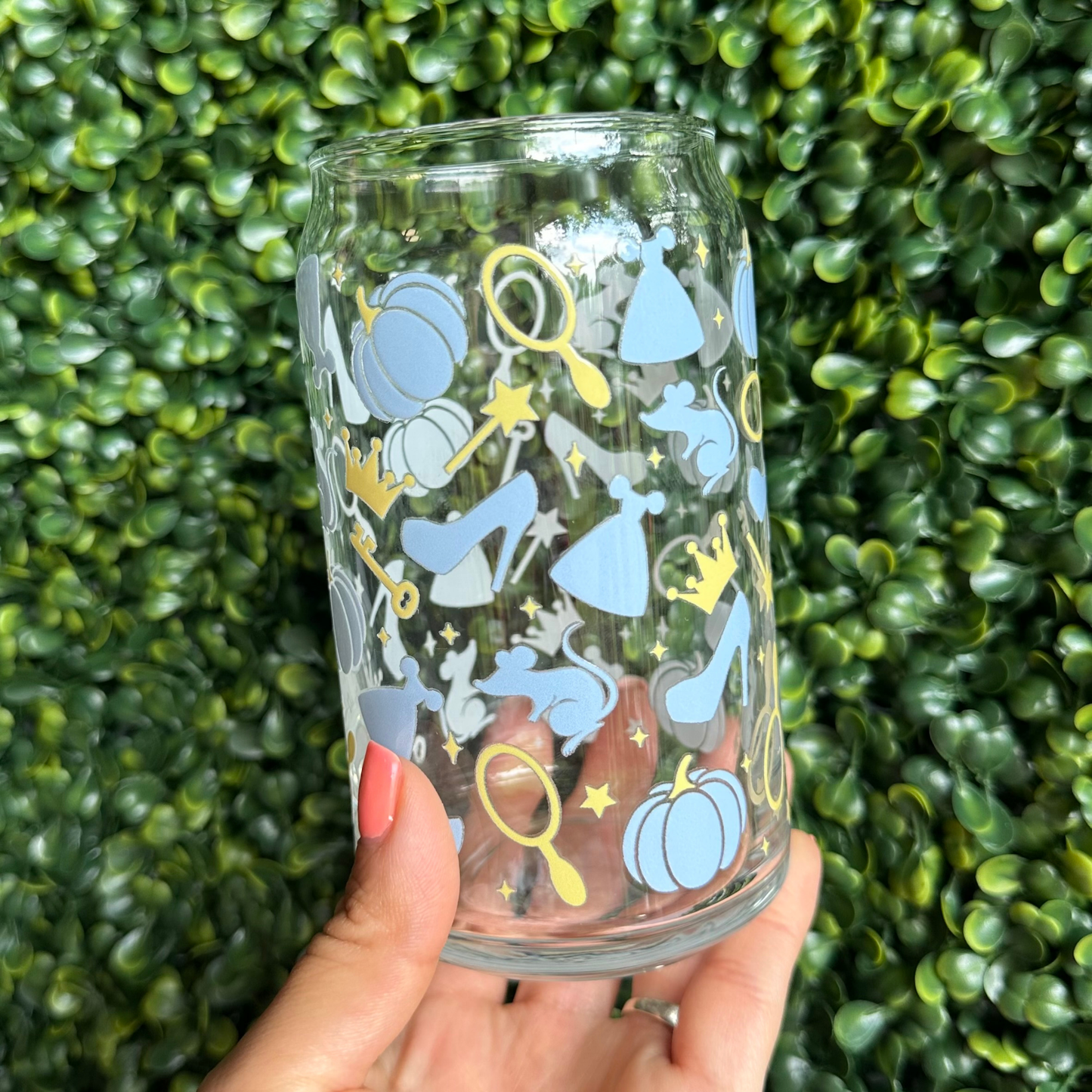 Slipper Princess 16oz Glass Cup
