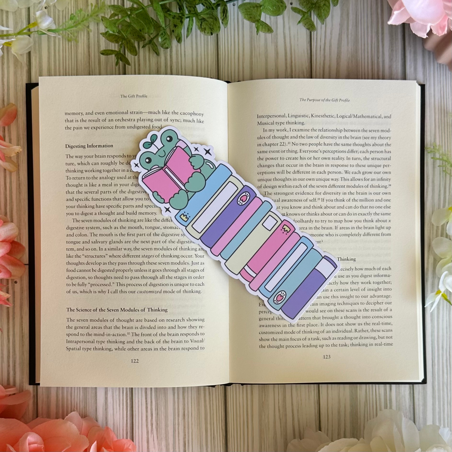 Bookworm Frog Bookmark