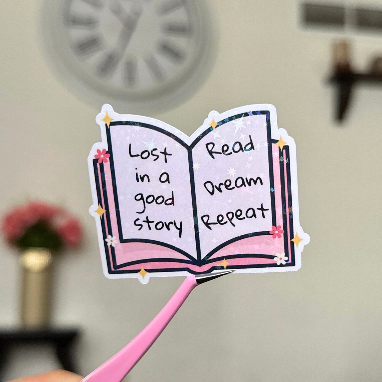 Lost in a Good Story Sticker