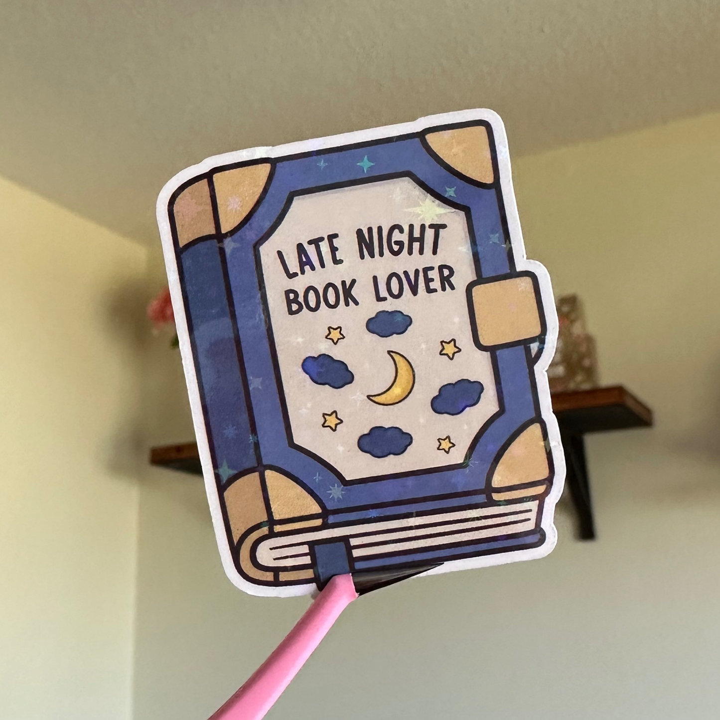 Late Night Book Lover Sticker