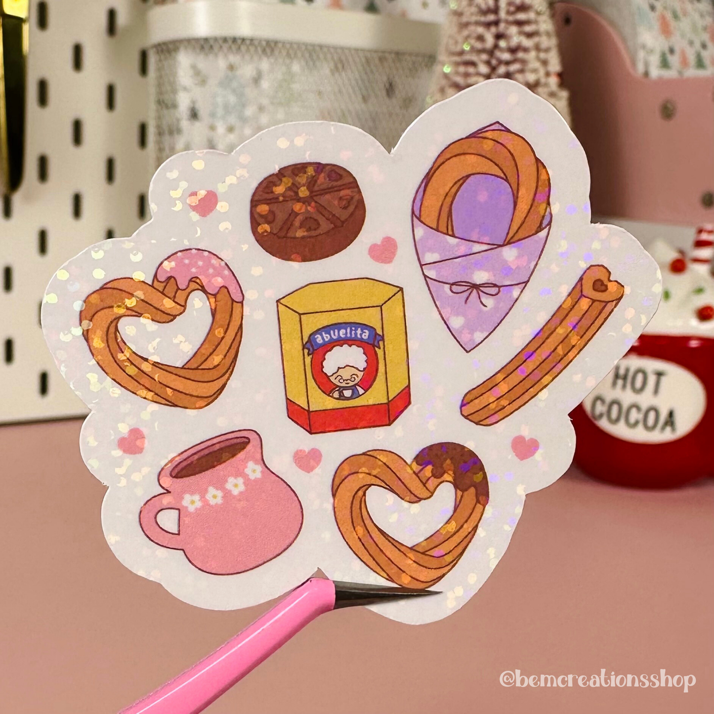 Heart Churros Sticker