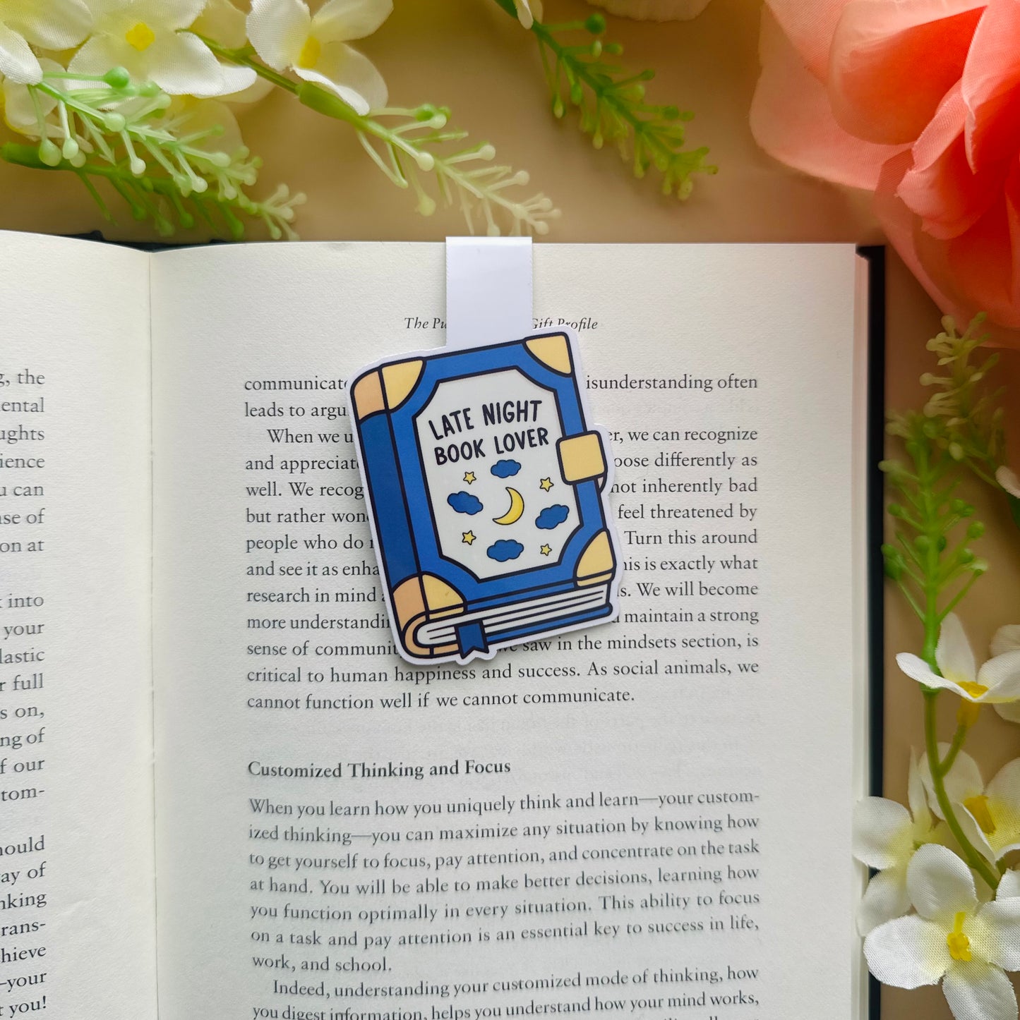 Late Night Book Lover Magnetic Bookmark