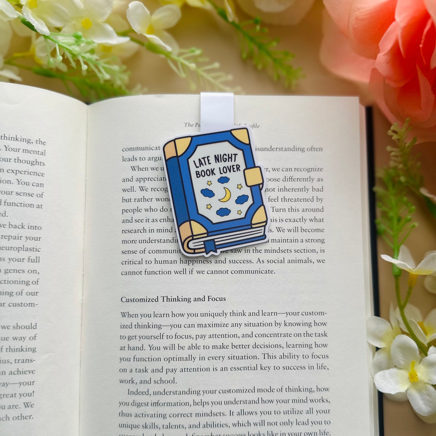 Late Night Book Lover Magnetic Bookmark