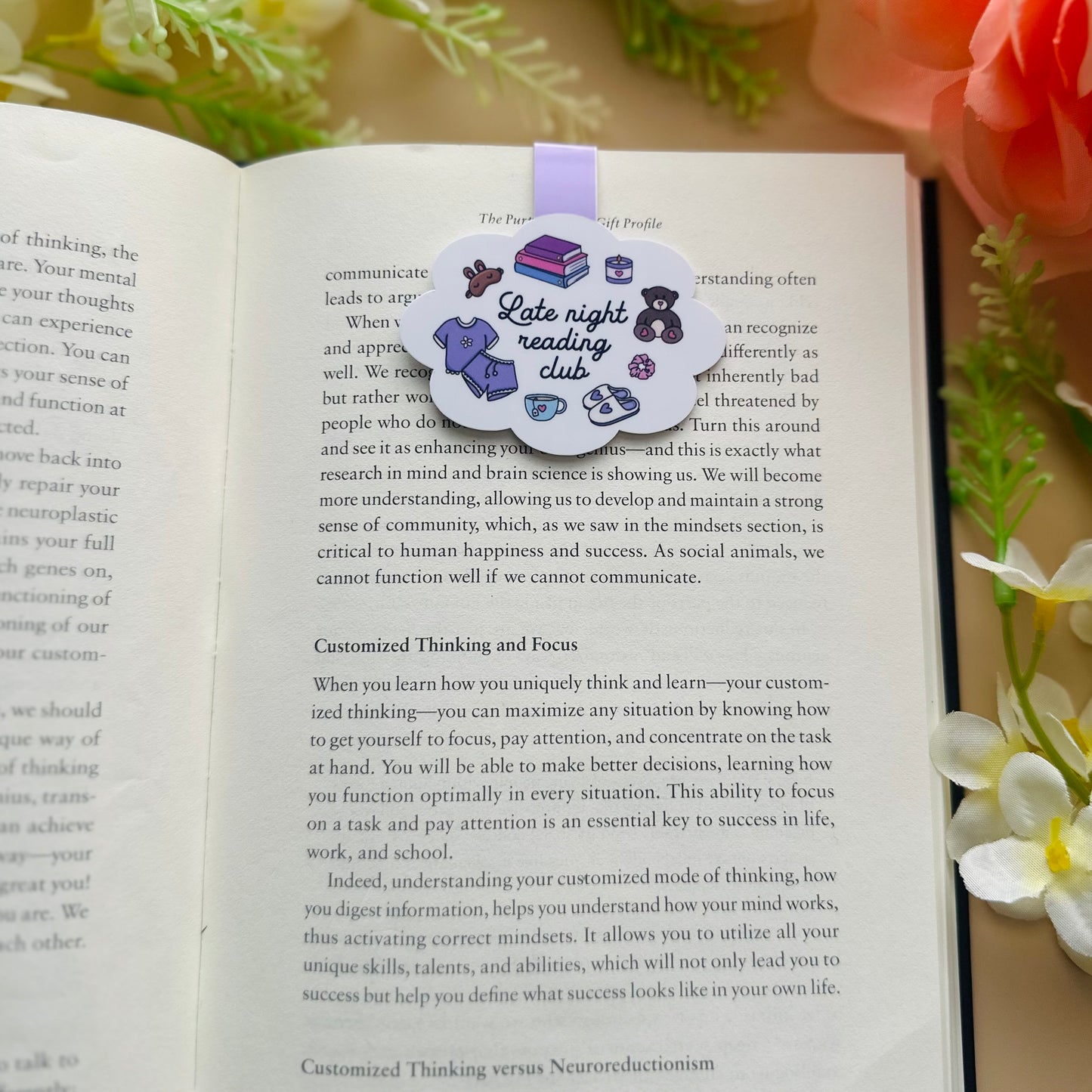 Late Night Reading Club Magnetic Bookmark