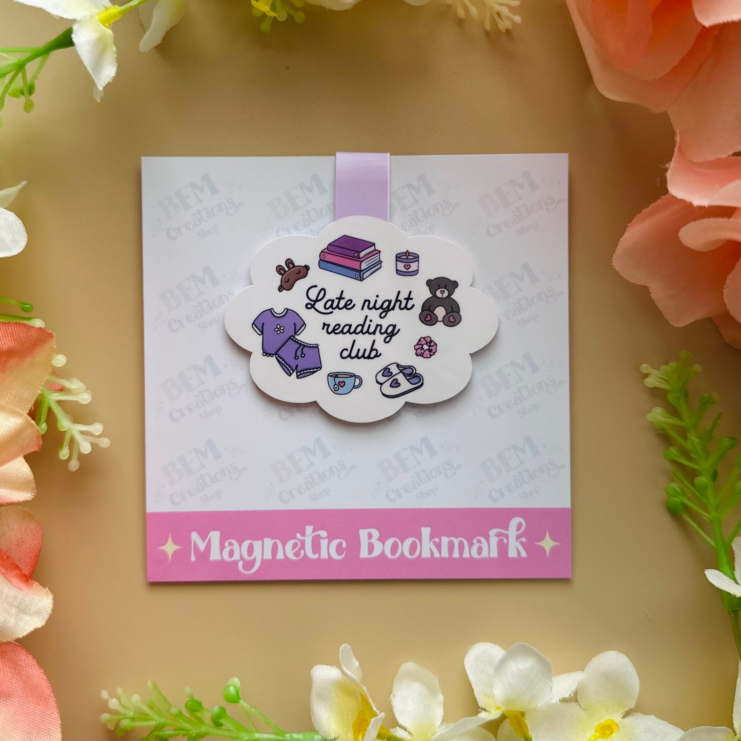 Late Night Reading Club Magnetic Bookmark