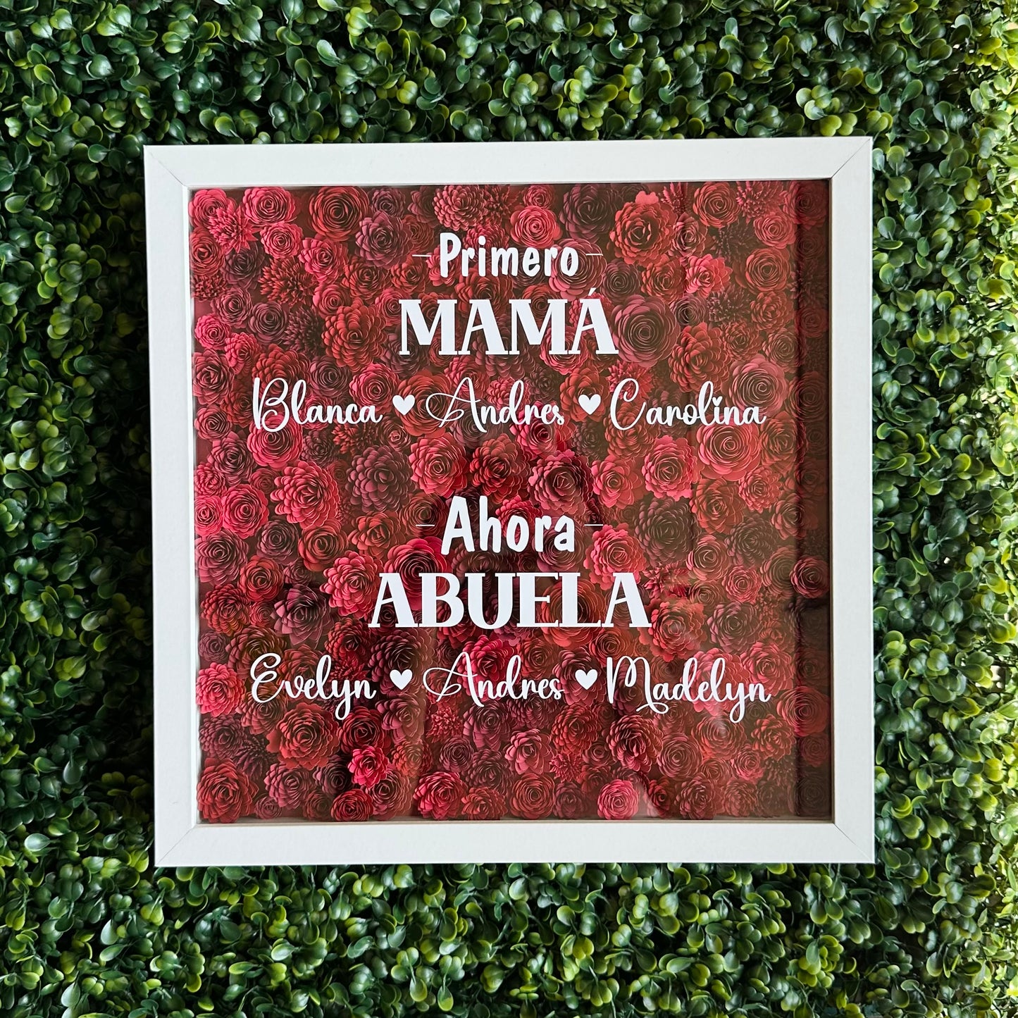 First Mom Now Grandma Shadow Box