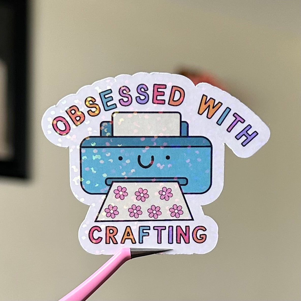 Obsessed With Crafting Sticker