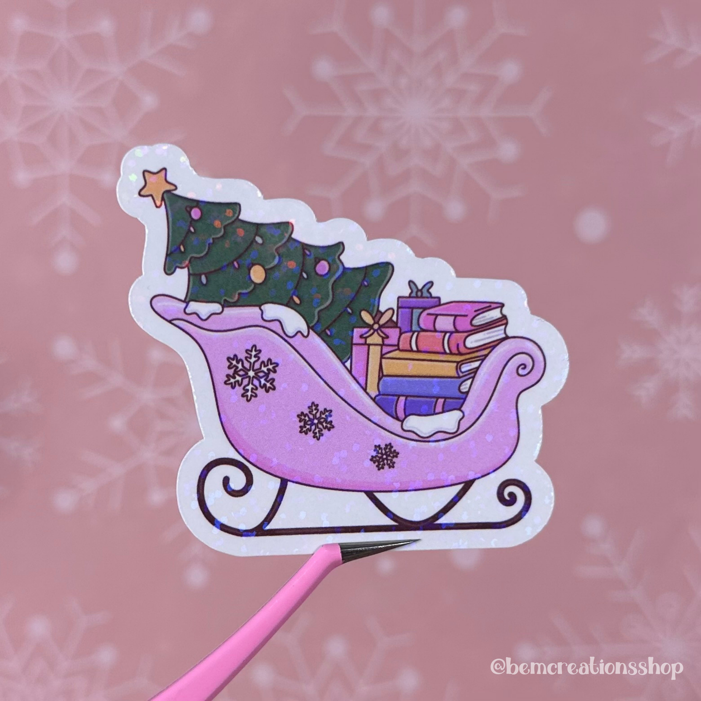Christmas Sleigh Sticker