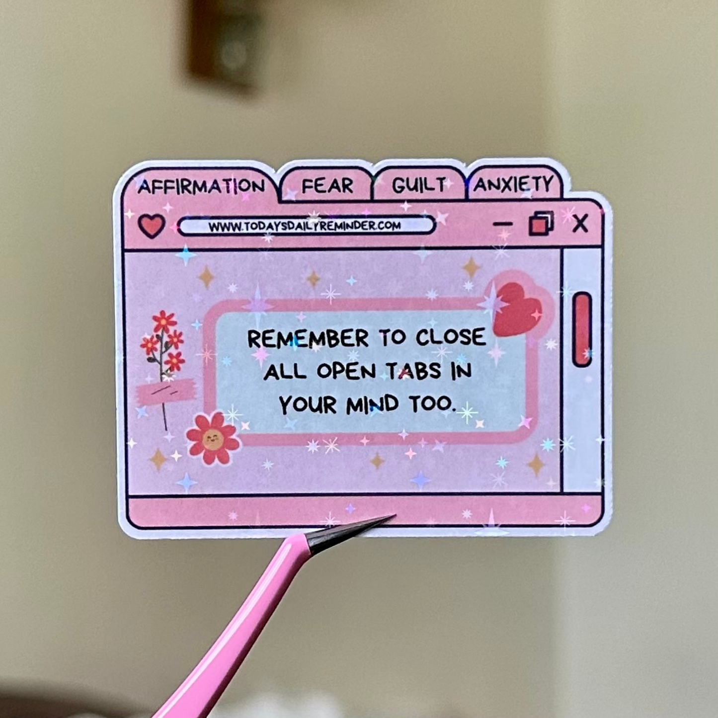 Close All Open Tabs Sticker