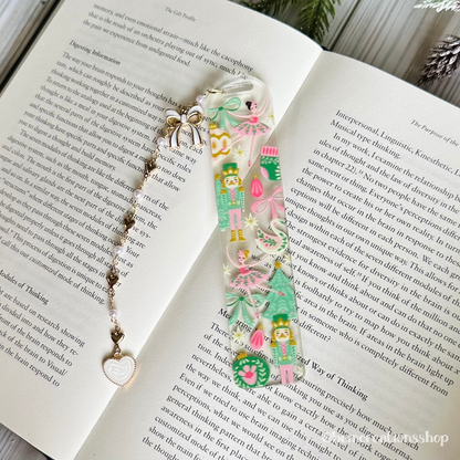 Pink Nutcracker Acrylic Bookmark