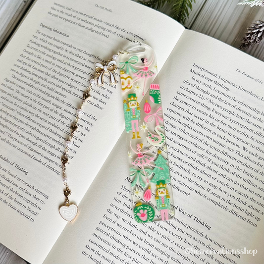 Pink Nutcracker Acrylic Bookmark