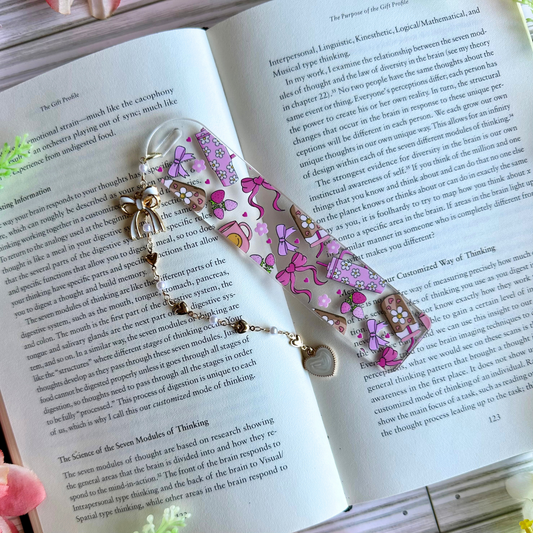 Pink Girlie Acrylic Bookmark