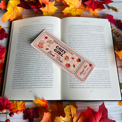 Cozy Girl Ticket Bookmark