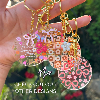 Spring Garden Acrylic Keychain