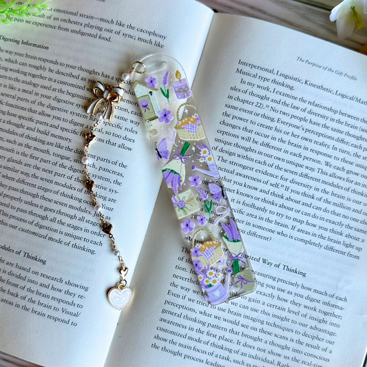 Purple Picnic Acrylic Bookmark