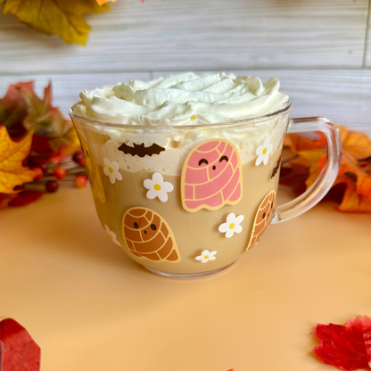 Ghosts Conchas 18oz Glass Mug