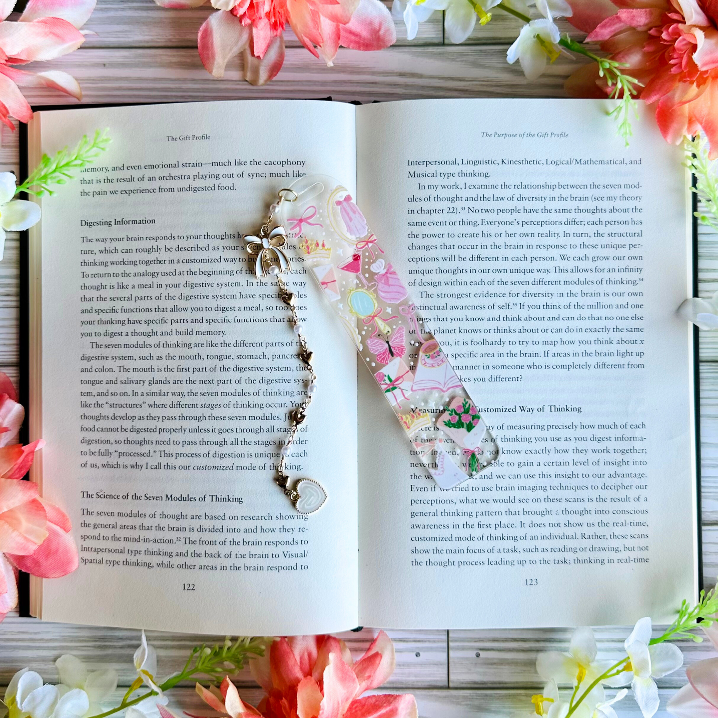 Pink Bachelorette Acrylic Bookmark