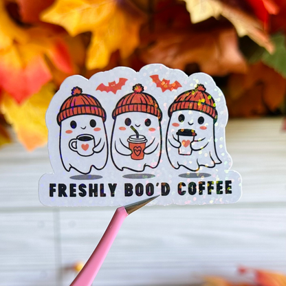 Freshly Boo'd Coffee Sticker