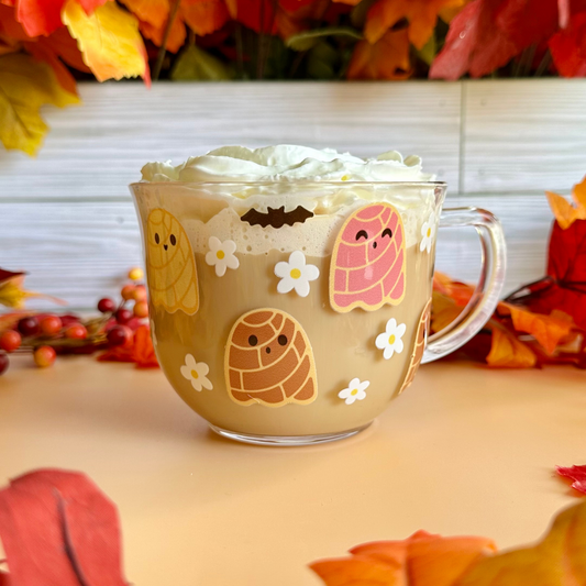 Ghosts Conchas 18oz Glass Mug