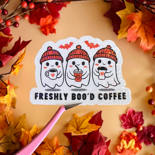 Freshly Boo'd Coffee Sticker