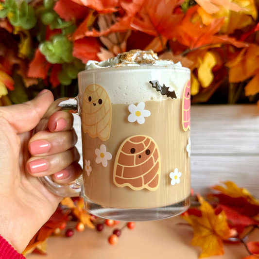 Ghosts Conchas 12oz Glass Mug