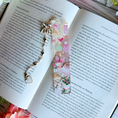 Pink Bachelorette Acrylic Bookmark