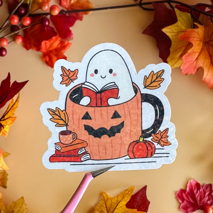 Pumpkin Ghostie Sticker