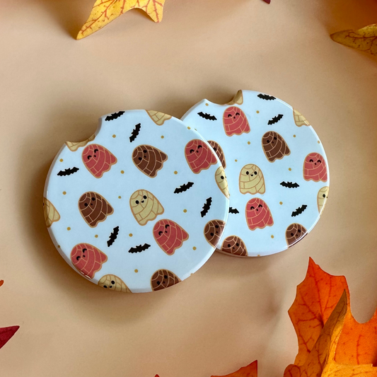 Ghost Conchas Car Coaster Set
