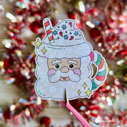 Santa Mug Sticker