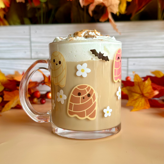 Ghosts Conchas 12oz Glass Mug