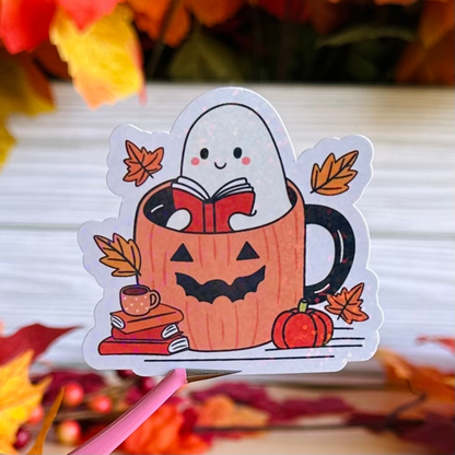 Pumpkin Ghostie Sticker