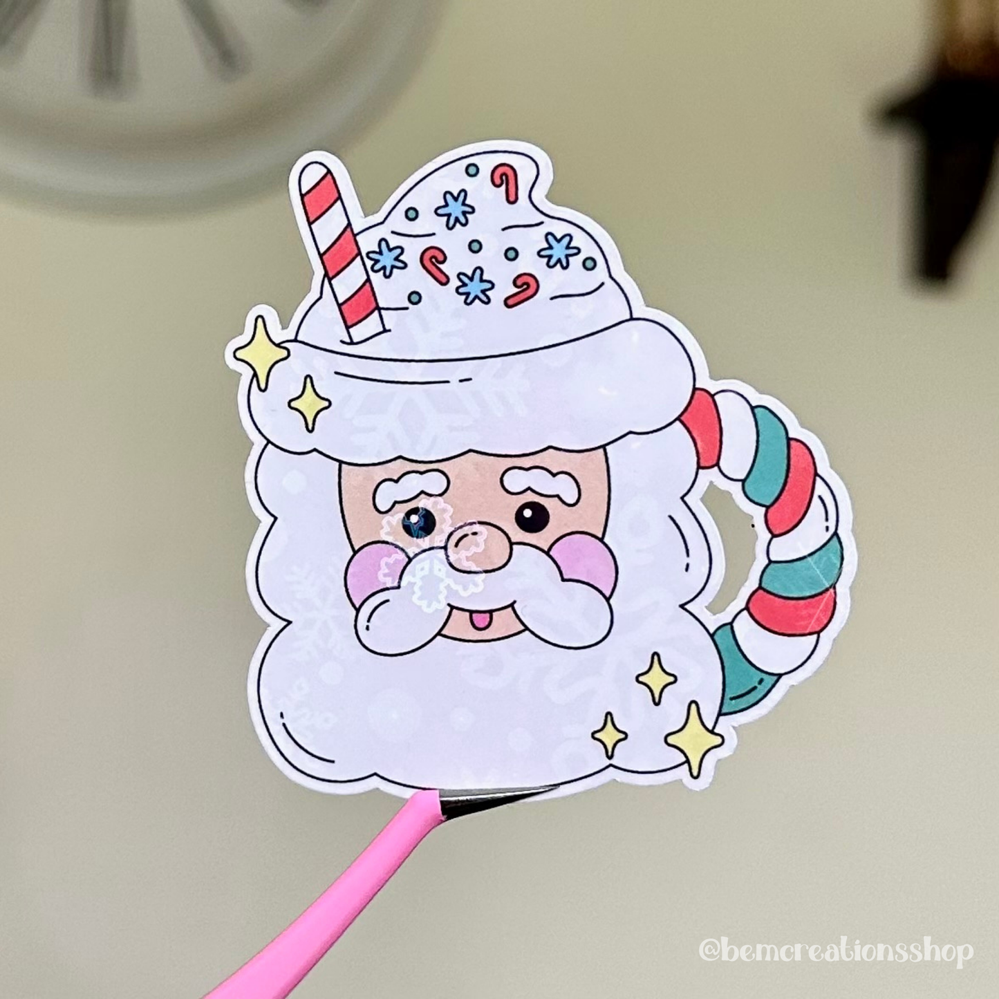 Santa Mug Sticker