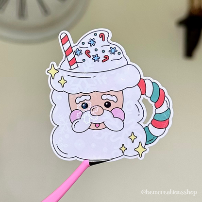 Santa Mug Sticker