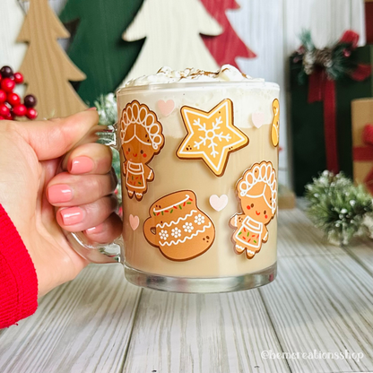 Mexican Christmas Cookies 12oz Glass Mug