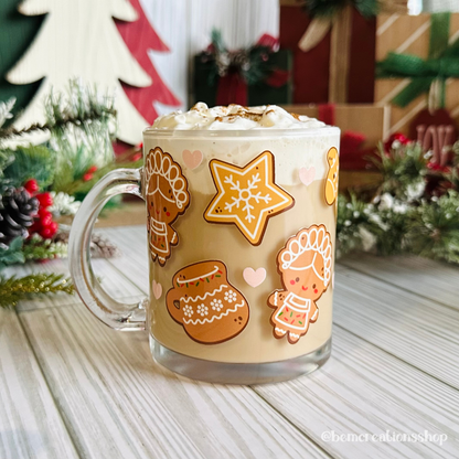 Mexican Christmas Cookies 12oz Glass Mug