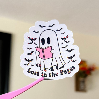 Ghostie Lost in the Pages Sticker