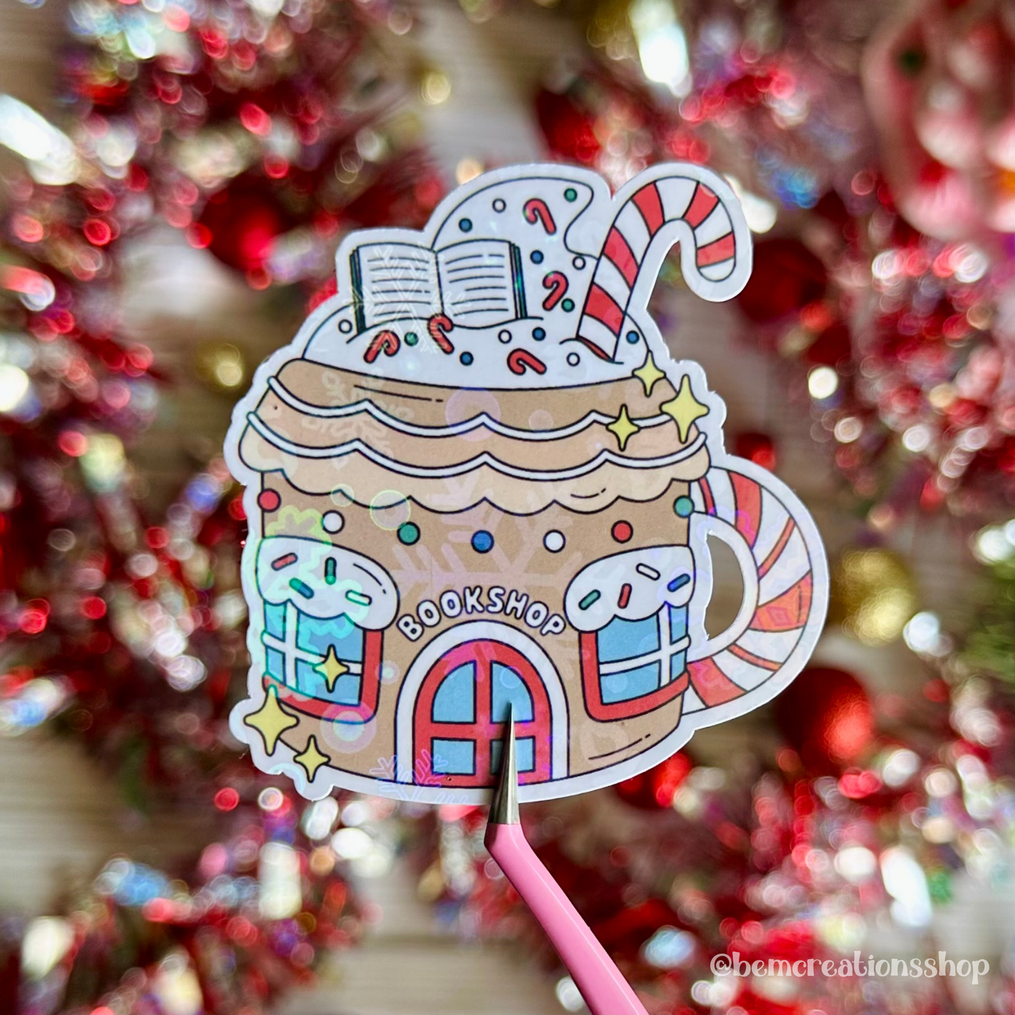 Bookstore Mug Sticker