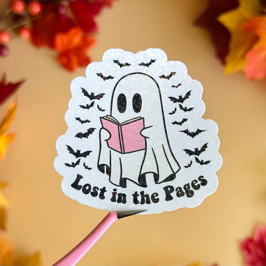 Ghostie Lost in the Pages Sticker