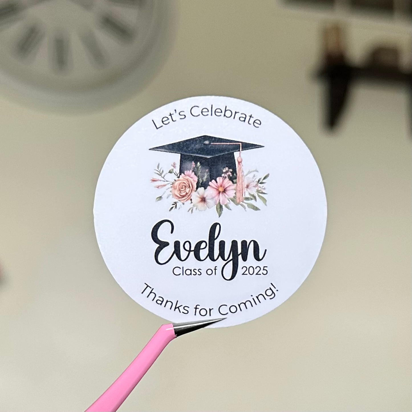 Custom Girl Graduation Sticker