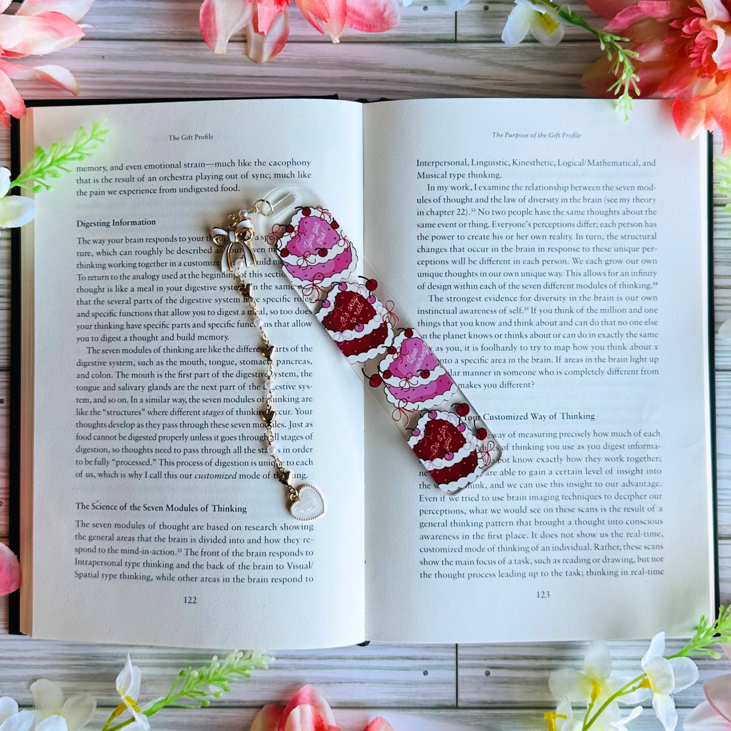 Romantic Cake Acrylic Bookmark